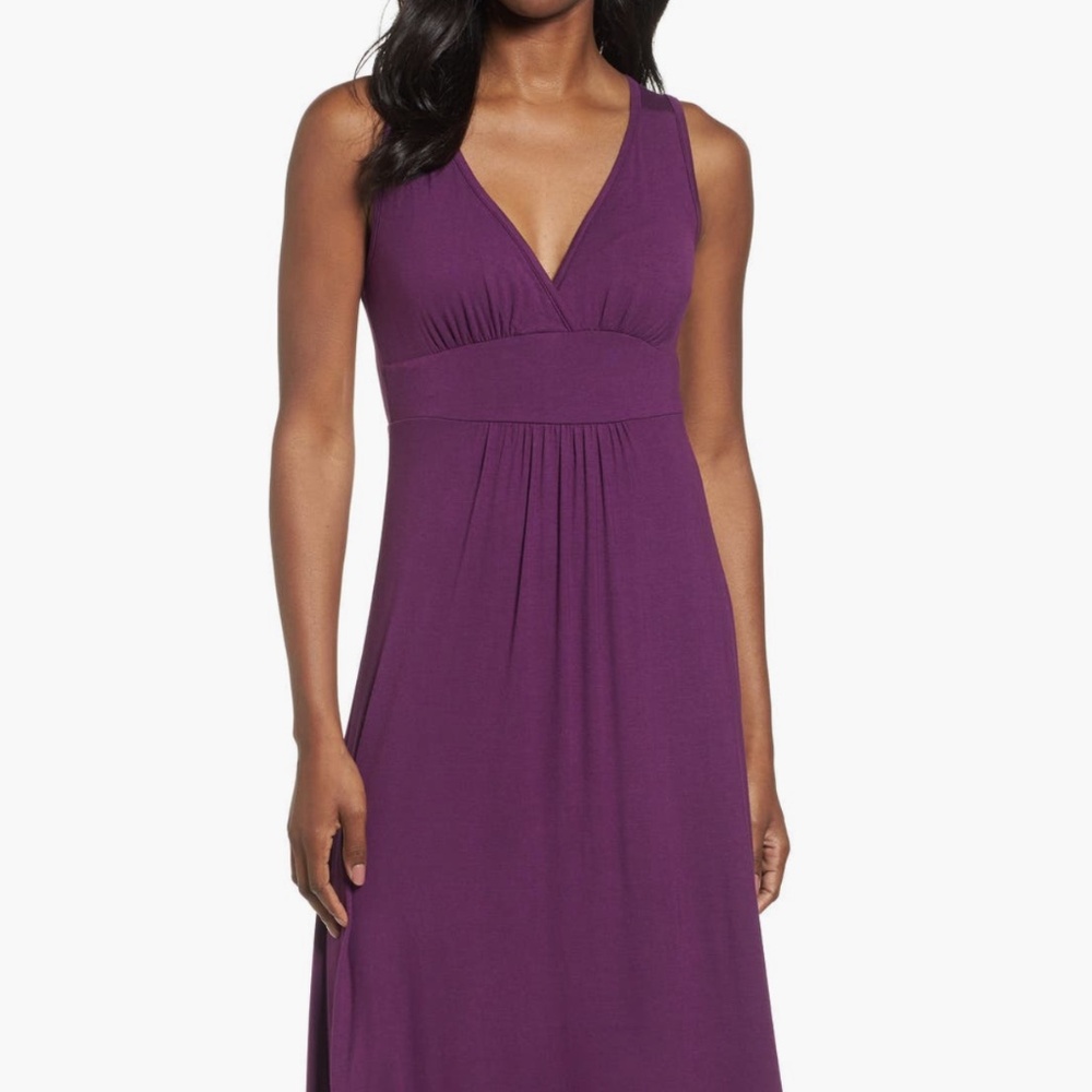 Purple Sleeveless Maxi dress